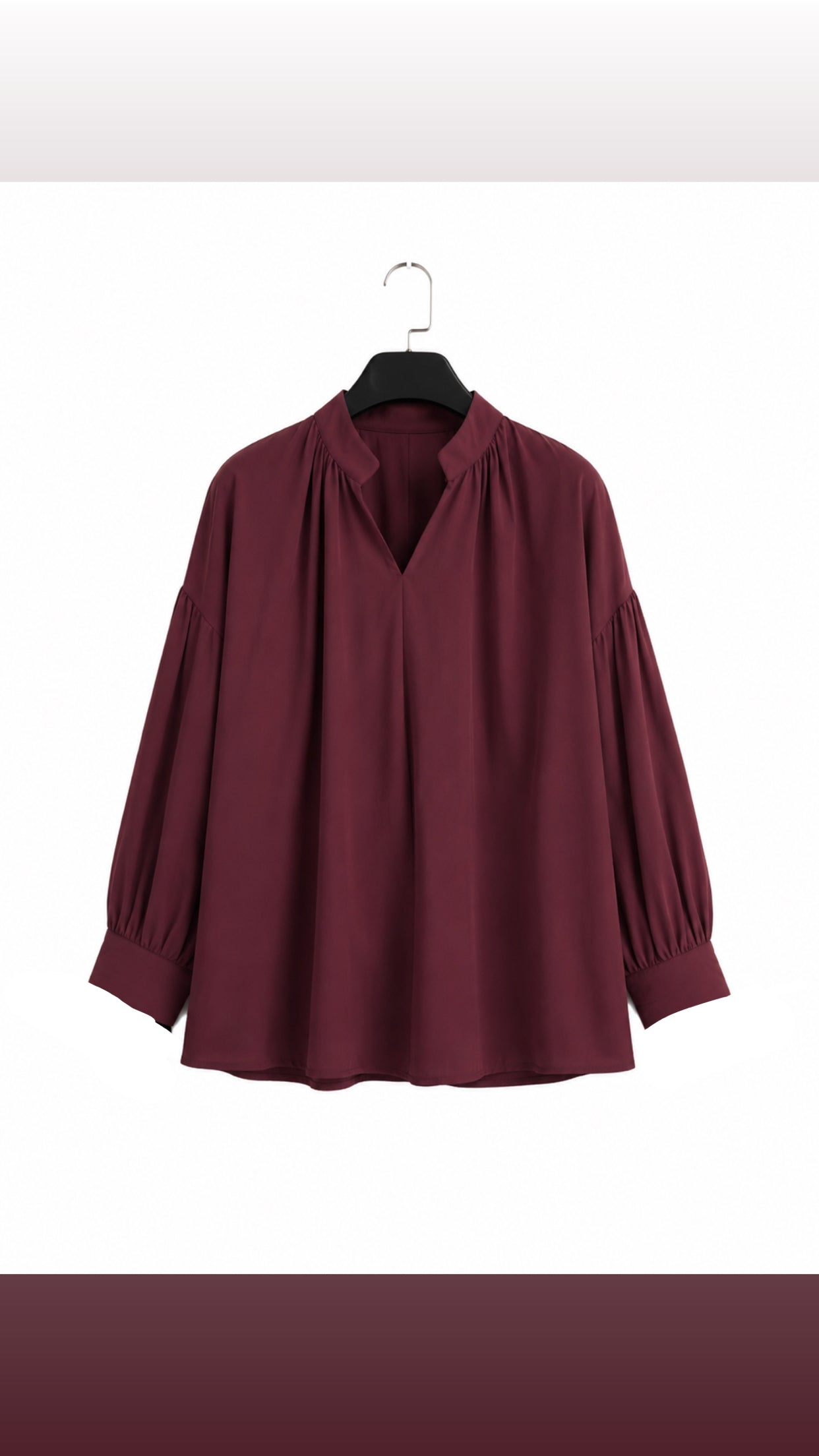 BLOUSE BURGUNDY