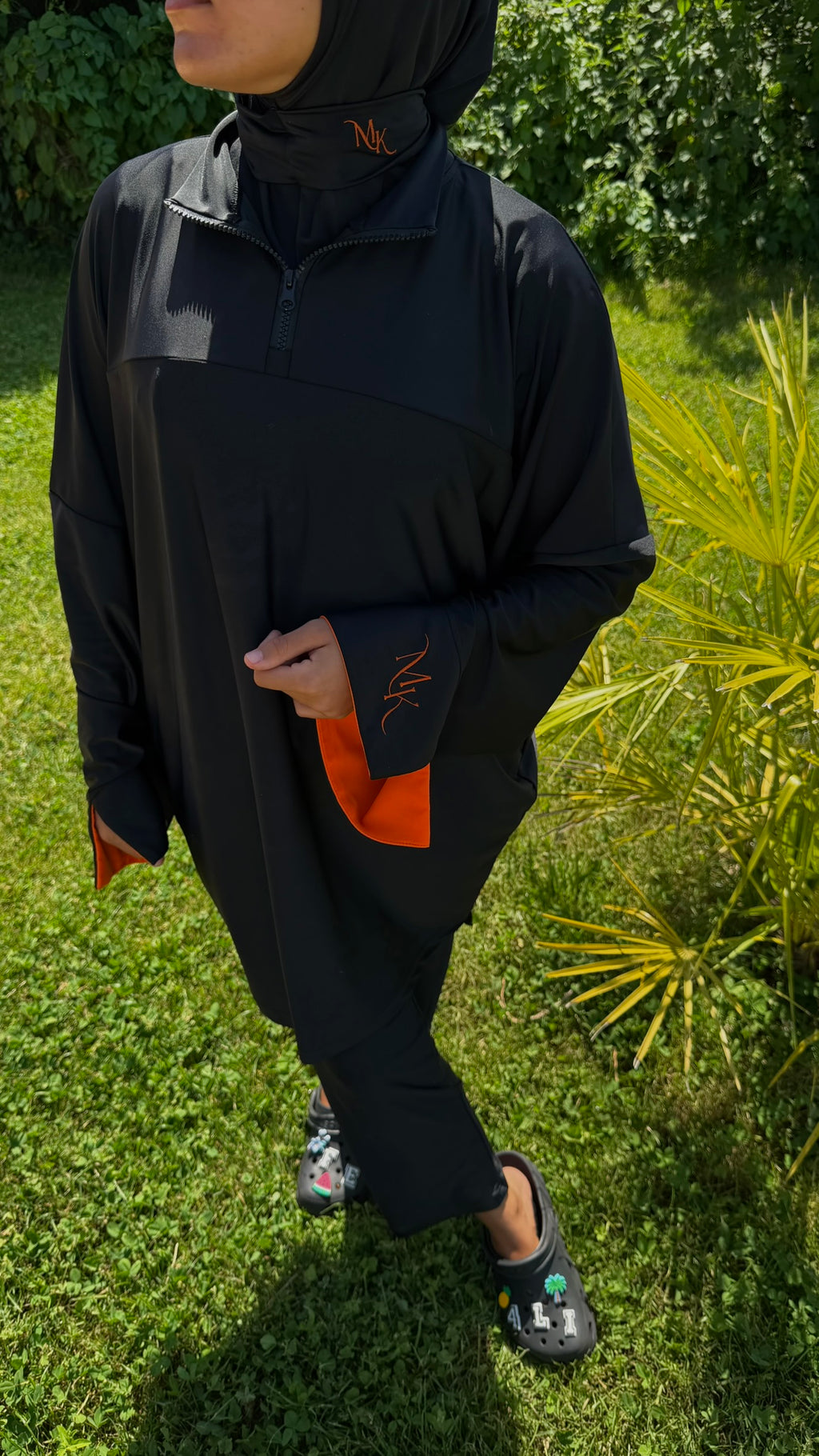 BURKINI NOIR X ORANGE