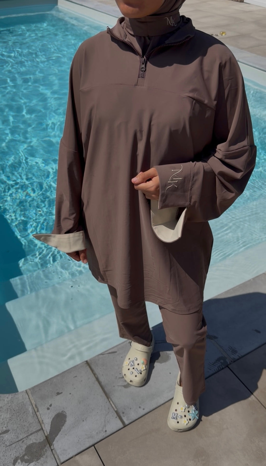BURKINI MARRON X BEIGE