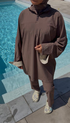 BURKINI MARRON X BEIGE