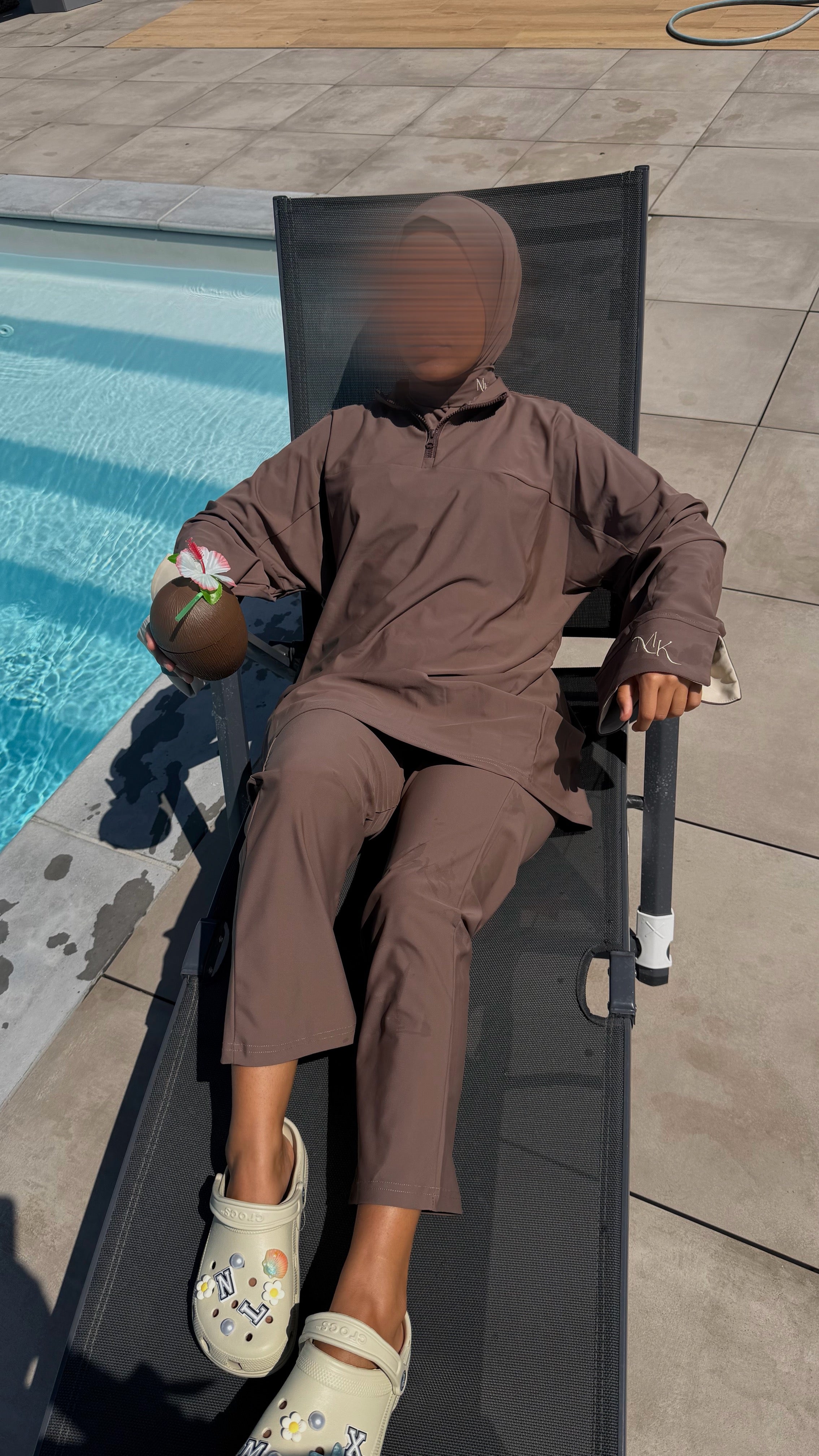 BURKINI MARRON X BEIGE